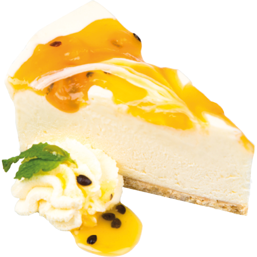 Peach &amp; Passionfruit Swirl Cheesecake 9 inihi 1.6kg