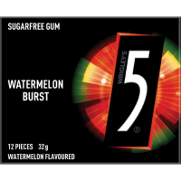 5 Gum Watermelon Sugar-Free Burst Chewing Gum 32g x 10