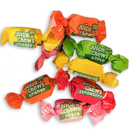 Mixed Fruit Juicy Chews 2kg Bulk Bag