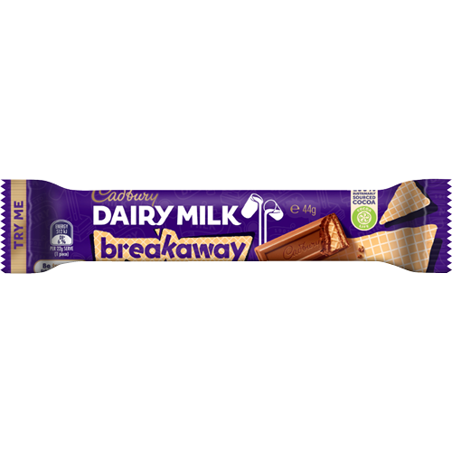 Cadbury Dairy Milk Breakaway Chocolate Bar 42 x 44g