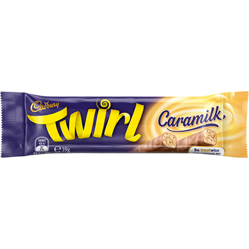 Cadbury Twirl Caramilk Chocolate Bar 42 x 39g
