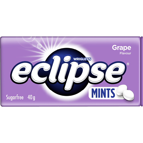 Eclipse Grape Flavour Chewy Mints 40g x 12