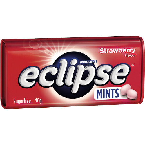 Eclipse Strawberry Sugarfree Mints 40g