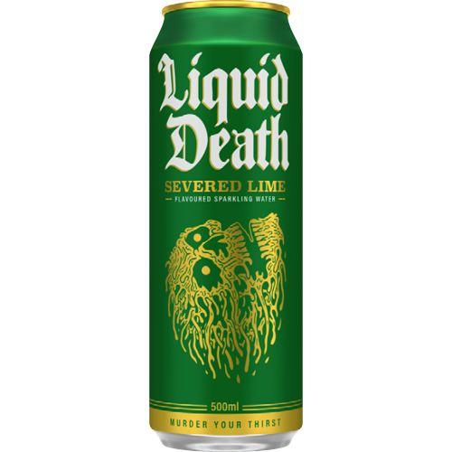 Liquid Death Severed Lime Sparkling Water 12 x 500ml