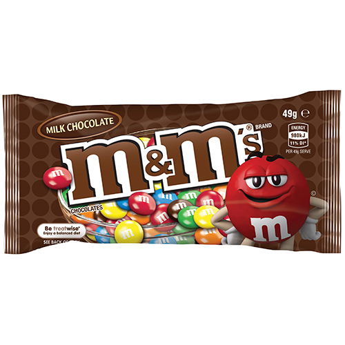 M&amp;M's Milk Chocolate 12 x 49g