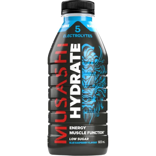 Musashi Blue Raspberry Hydrate 6 x 600ml