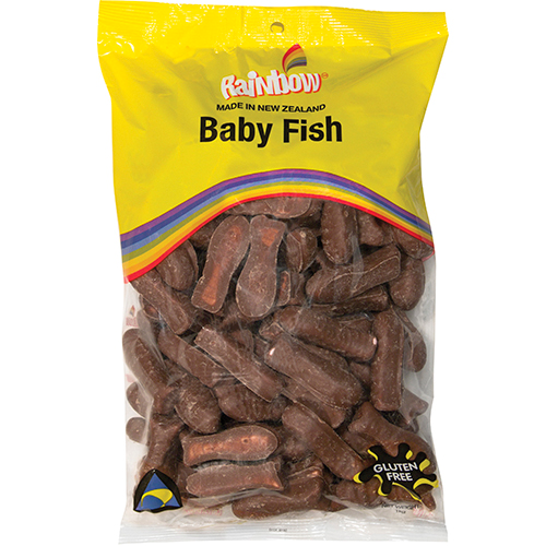 Rainbow Confectionery Chocolate Baby Fish 1kg Bulk Bag