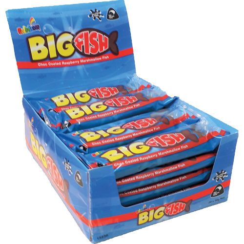 Rainbow Confectionery Big Fish Raspberry 50g x 20