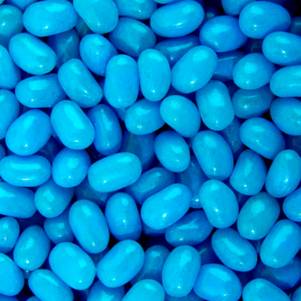 Rainbow Confectionery Blue Jelly Beans 1kg Bulk Bag