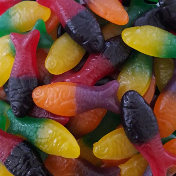 Rainbow Confectionery Colourful Fish 1kg Bulk Bag