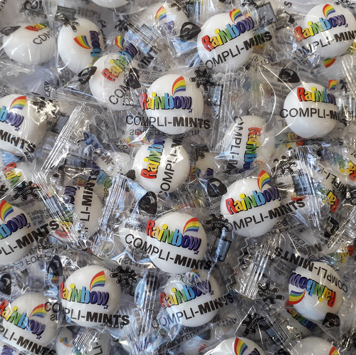 Rainbow Confectionery Wrapped Mints 1kg Bulk Bag