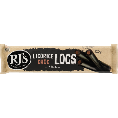 Licorice Choc Logs 10 x 120g