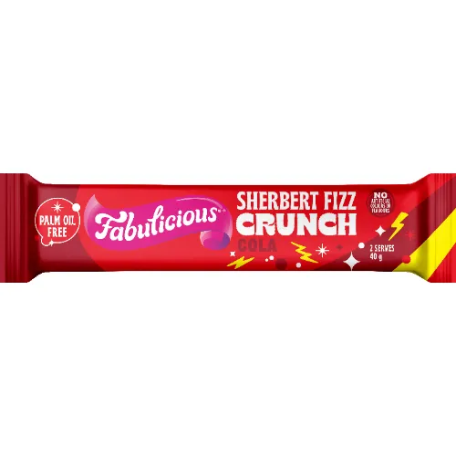 RJ's Fabulicious Cola Sherbet Fizz Crunch 24 x 40g