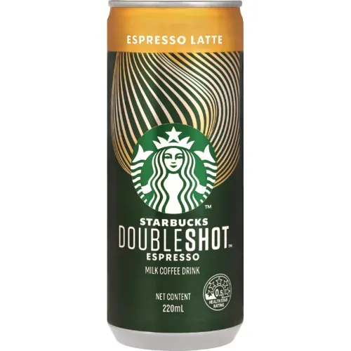 Starbucks Doubleshot Espresso Latte Iced Coffee Can 12 x 220ml