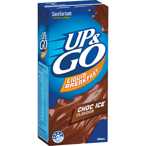 Up &amp; Go Choc Ice Flavor Liquid Parakuihi 12 x 350ml