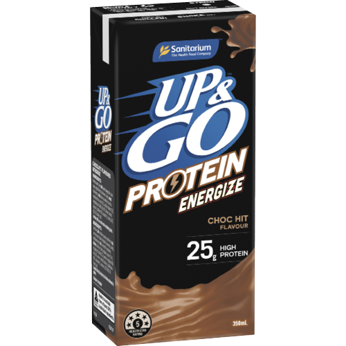 Up & Go Protein Energize Choc Hit Flavour Liquid Breakfast 12 x 350ml