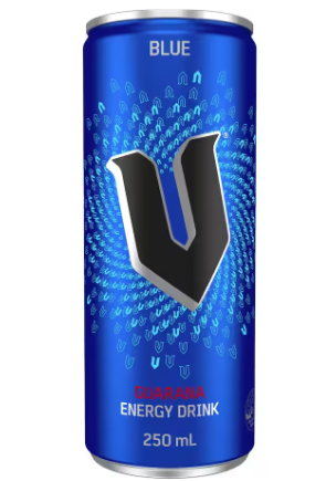 V Blue Guarana Energy Drink 24 x 250ml